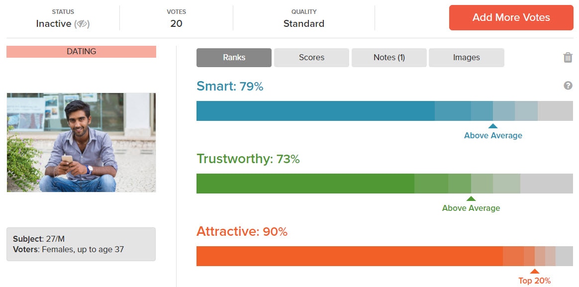 Dating website profile writer