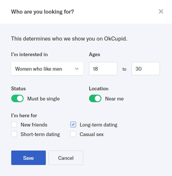 okcupid looking for